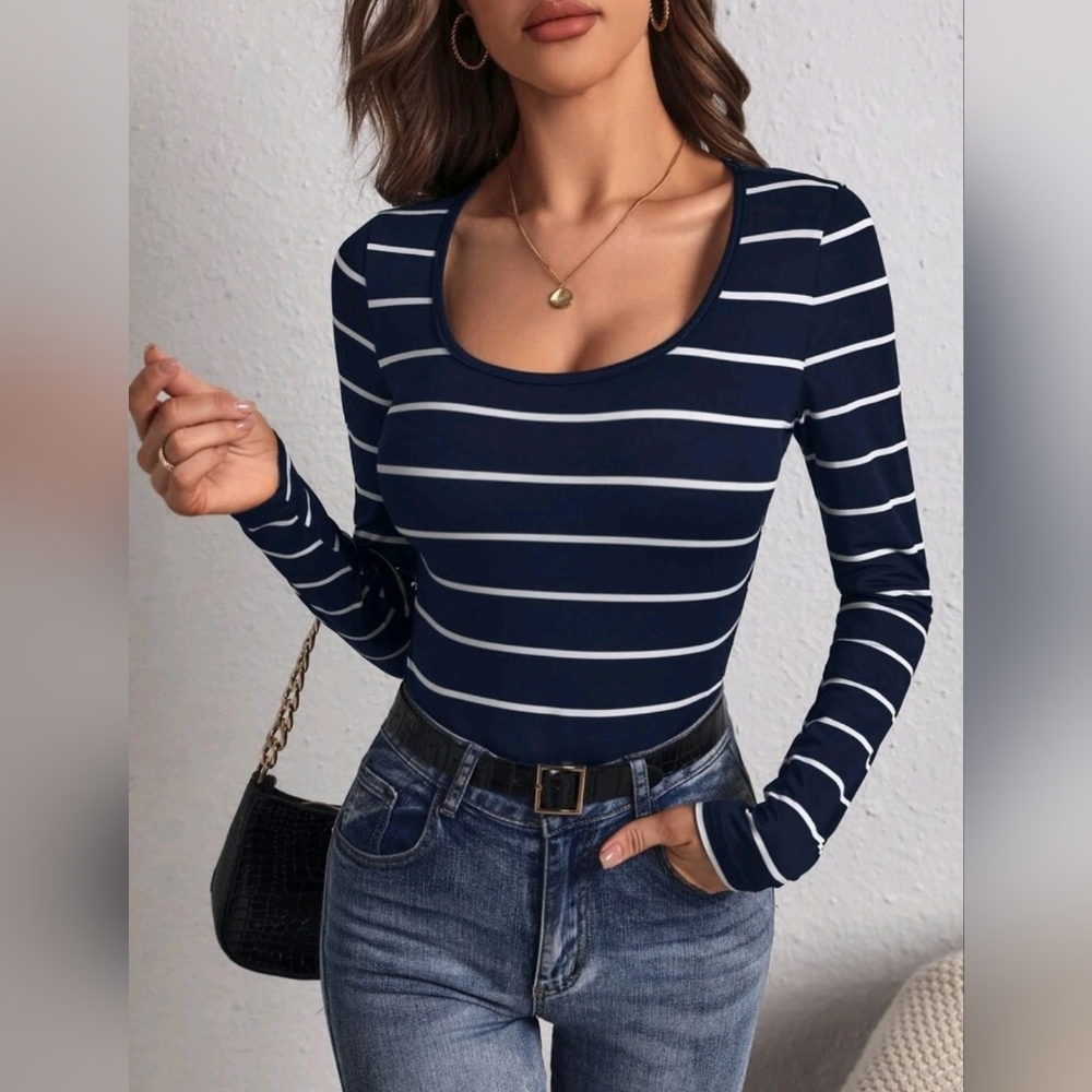 Striped Bodysuit